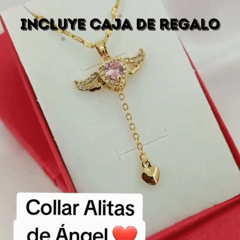Miniatura 5 de Collar Corazon y Alas +CAJAREG